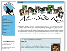 Tablet Screenshot of albertasheltierescue.ca